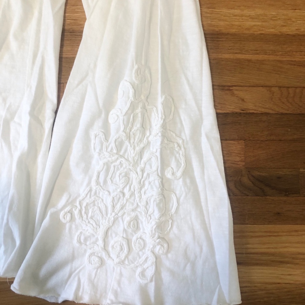 Prana white flowy pant